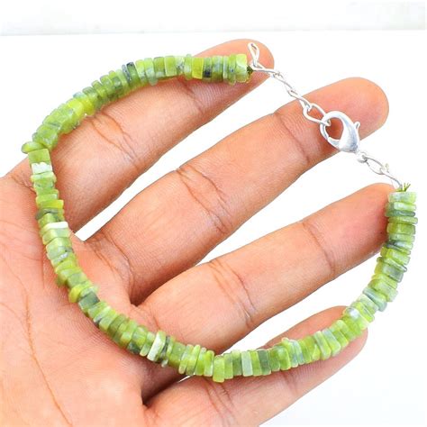Green Garnet Beads Bracelet