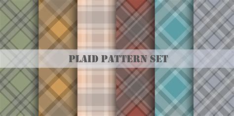 Plaid Patterns Various Colors Set 699915 Vector Art at Vecteezy