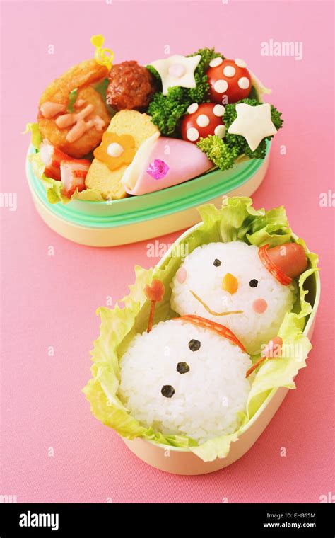 Japanese style character lunch box Stock Photo - Alamy