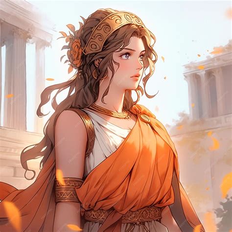 Premium AI Image | Characters concept art roman goddess