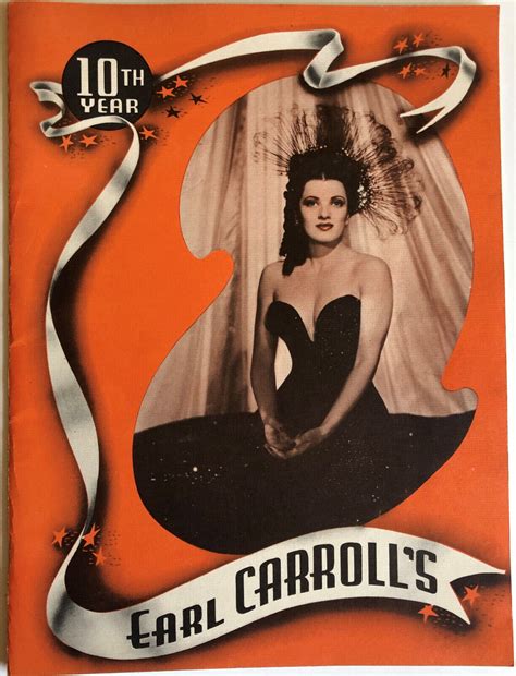 1948 Earl Carroll's Hollywood Night Club Program Showgirls 10th Year