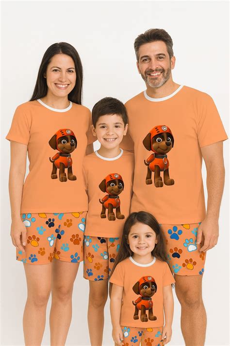 Pijamas Patrulha Canina - Kit Família Pijamas Verão Patrulha Canina (4 Pijamas)