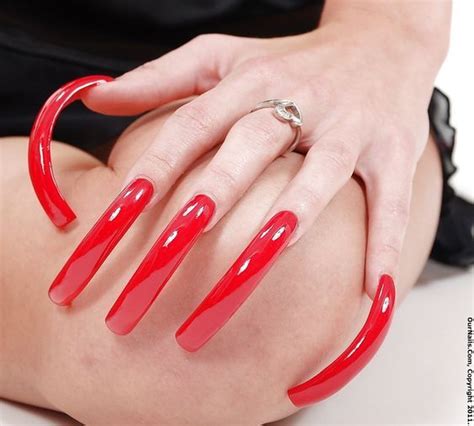 pin  danger deen  nails long red nails pretty acrylic nails red