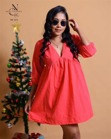 Molly Dress (Orange Color) - Noel Clothing