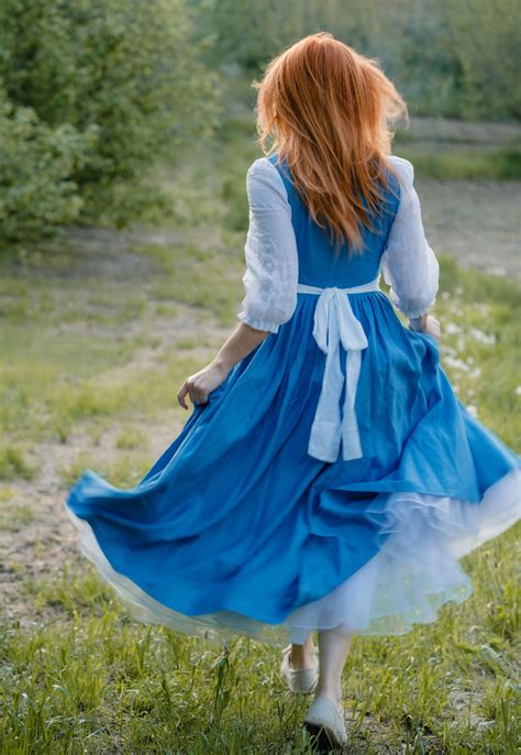 Blue Dress Adult Cottagecore Dress Princess Dress Cosplay - Etsy UK