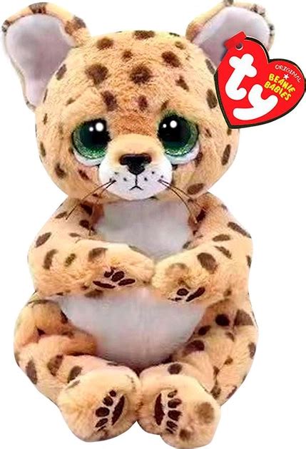 Детская мягконабивная игрушка TY Beanie Bellies Леопард Lloyd 22 см ...