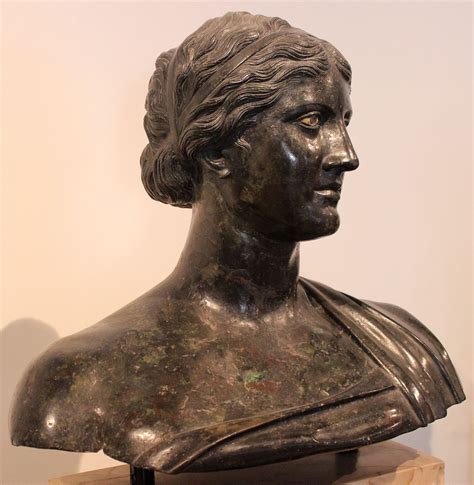 antique patinated greek bust sculpture  marble base artofit