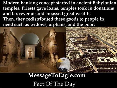 modern banking concept started  ancient babylonian temples