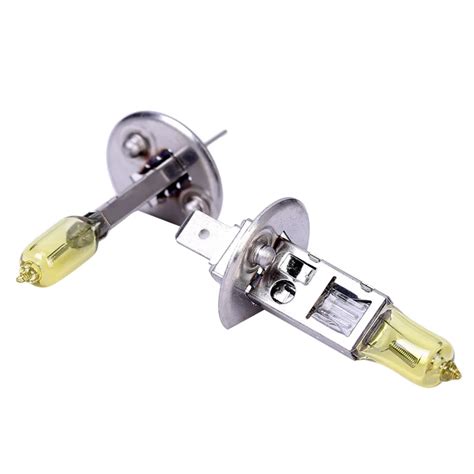 2PCS H1 Light Bulbs 3000K Halogen Xenon H1 12V 55W Golden Yellow Fog ...