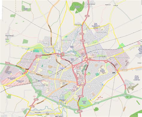 Andover orbital map - Andover Orbital