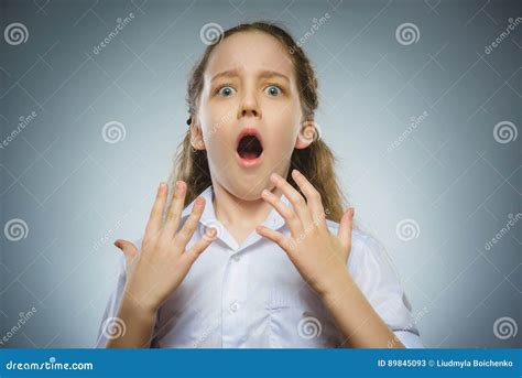 closeup scared  shocked  girl human emotion face expression