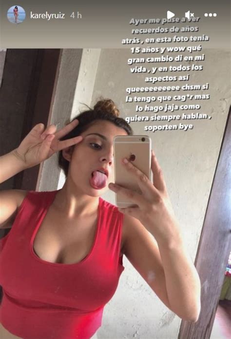 Karely Ruiz muestra foto de cuándo era una inocente menor de edad
