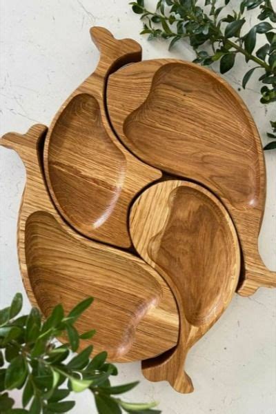 Менажница своими руками | Wooden calendar, Cnc wood carving, Wooden bowls
