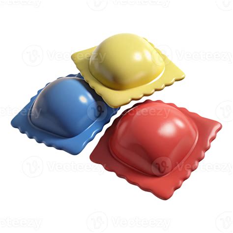 Colorful Ravioli A Close-Up Look at Delicious Italian Pasta 52560570 PNG