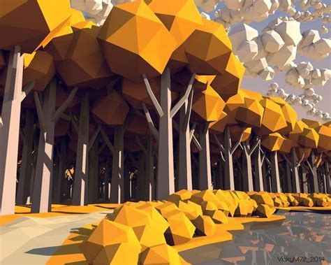 polygon mesh landscape google search  poly art  poly