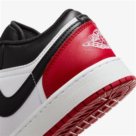 Jordan Air 1 Low Kadın Siyah/Beyaz/Kırmızı Sneaker - HouseOfSuperStep ...