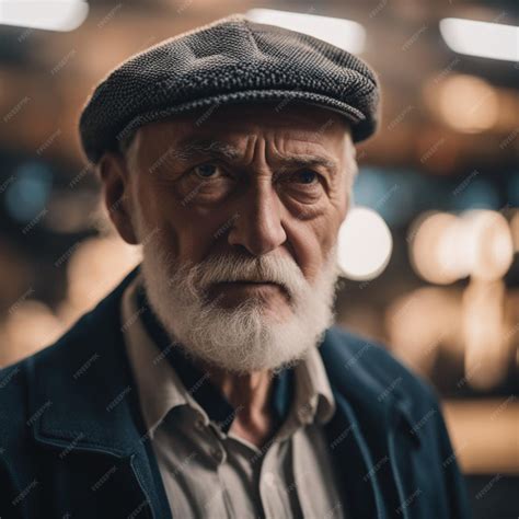 Premium AI Image | Old men with modern style ai generated