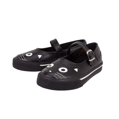 Black Kitty Baby Mary Jane Sneaker | Toddler Shoes | T.U.K. Shoes