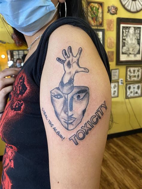 System of a Down tattoo! Elements from the 5 album covers. : r ...