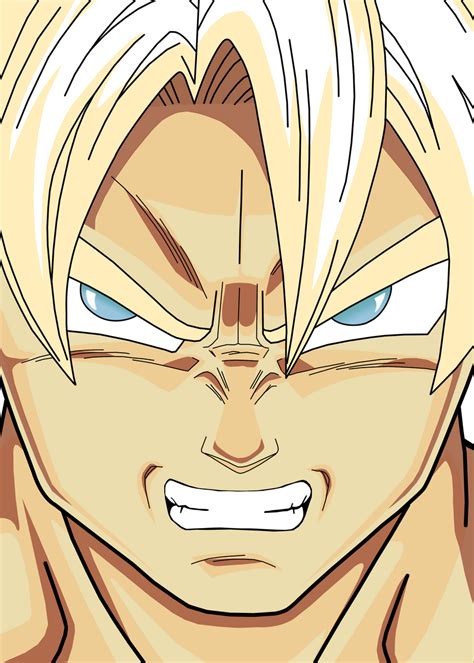 goku angry face  shinshoryuken  deviantart