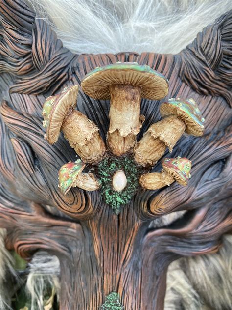 Mushroom Fae Wolf Headdress Shrine Mask — Meisha Mock's Shrine of Creation
