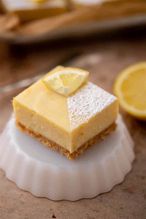 Lemon Bars with Graham Cracker Crust - Lifestyle of a Foodie