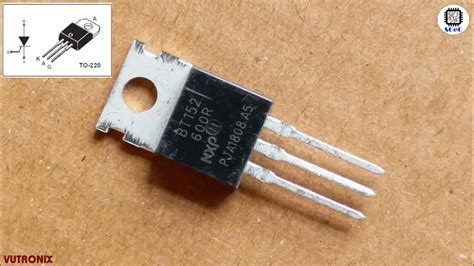 [SGeC] BT152-600R SCR (Thyristor) 600V-20A-20W - YouTube