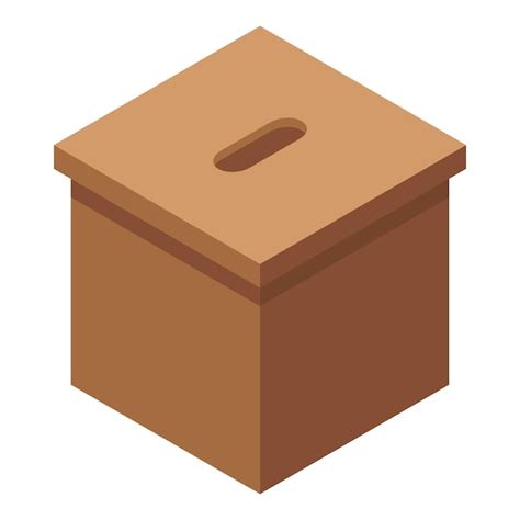 Premium Vector | Ballot box icon isometric of ballot box vector icon ...