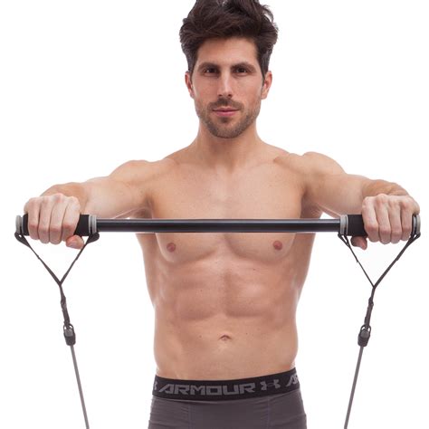 Палка гимнастическая с эспандерами и креплением на дверь DOOR GYM SET ...