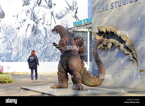 Godzilla Statue at Toho Studio Setagaya Tokyo Japan Stock Photo - Alamy