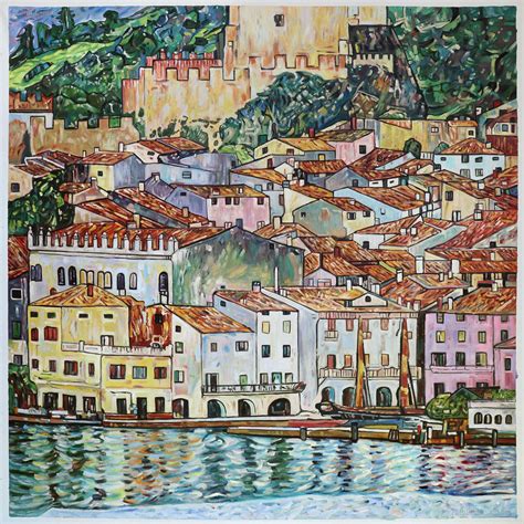 Malcesine on Lake Garda - Gustav Klimt Paintings