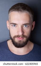 portrait young man beard stock photo  shutterstock