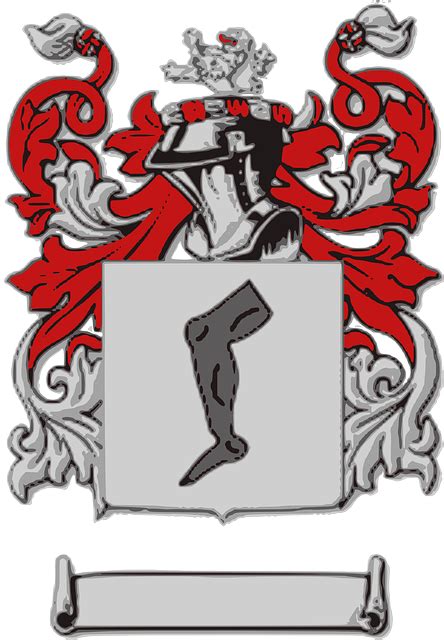 crest arms heraldry royalty  vector graphic pixabay