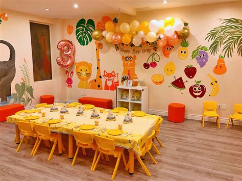 summer land birthday party room indoor playground kids birthday