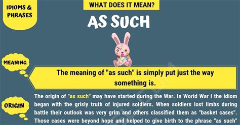 What does "As Such" Mean? with Useful Examples • 7ESL