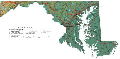 Maryland Map - online maps of Maryland State