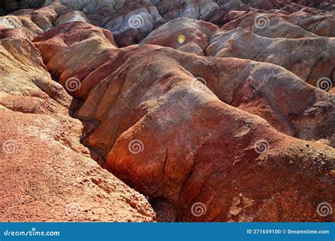 The Wucai City Scenic Area Near Urumqi, Xinjiang, Stock Photo - Image ...