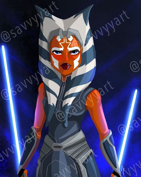 Ahsoka Tano: Siege of Mandalore Glossy Print Clone Wars - Etsy