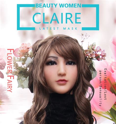 claire disguise masquerade realistic feminine silicone headwear