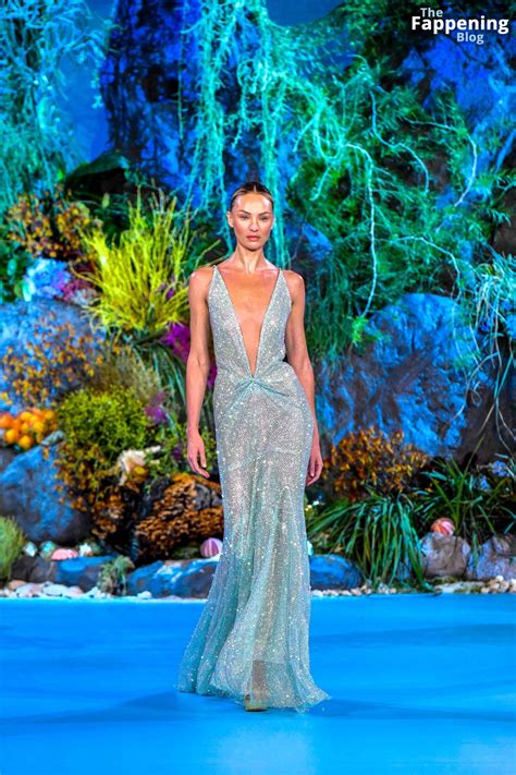 Candice Swanepoel Looks Sexy at the Celia Kritharioti Couture Spring
