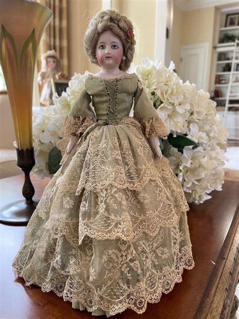 Antique 12" Petite French Fashion Doll with Painted Eyes, Marked:0 ...