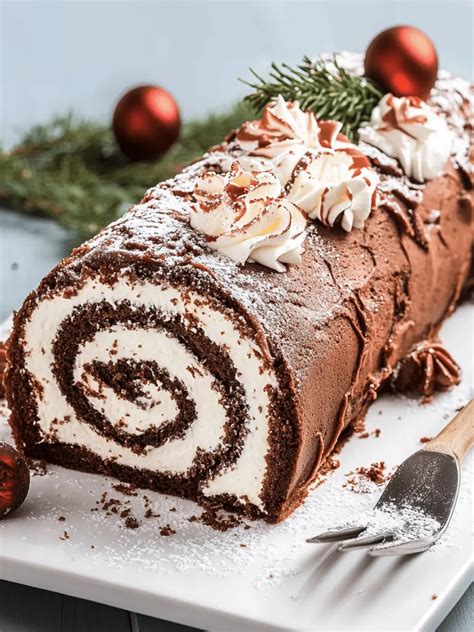 buche de noel yule log cake recipe