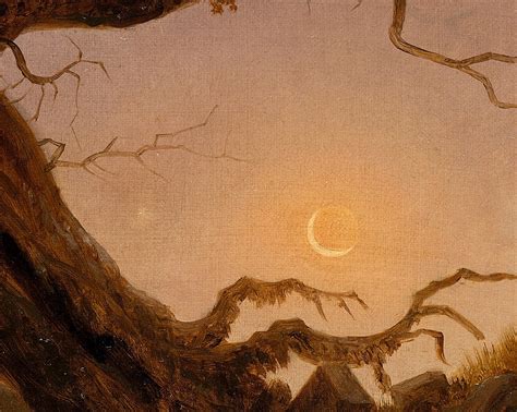 Two Men Contemplating The Moon