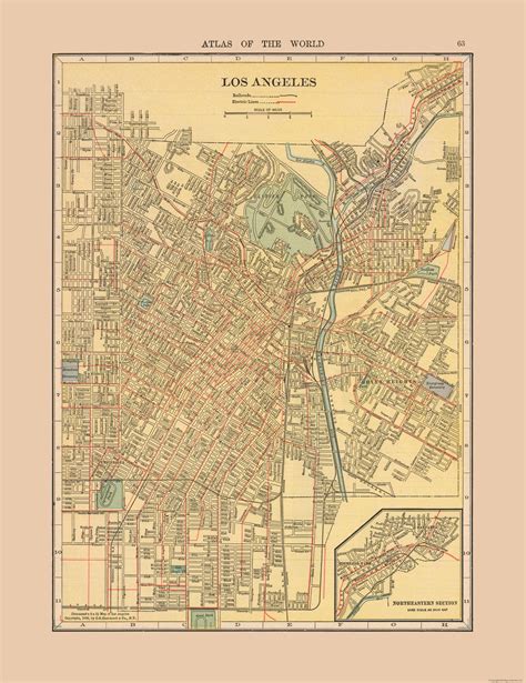Old Los Angeles Tourist Map Online Exhibition Los Angeles Mapped