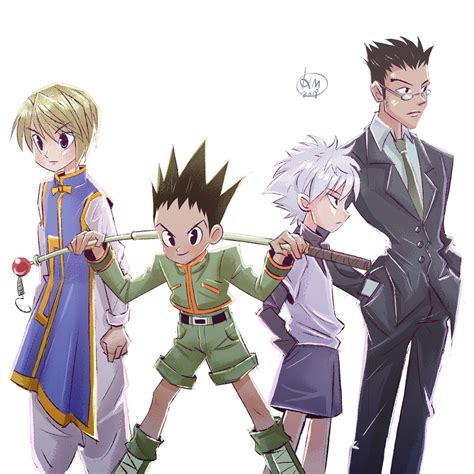 Scribble Land — hunter X hunter first time draw 4 main characters...