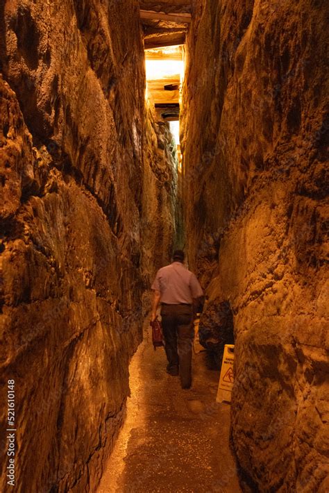 Holy Land of Israel. Jerusalem, Western Wall tunnels. Stock Photo ...