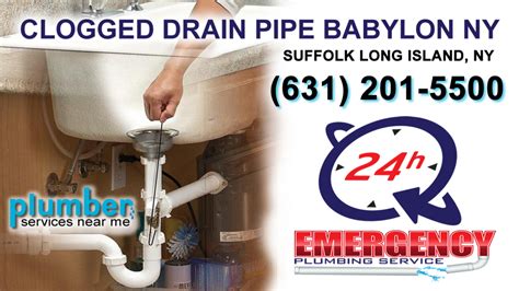 Clogged Drain Pipe Babylon NY - Plumbers Near Me | Long Island New York