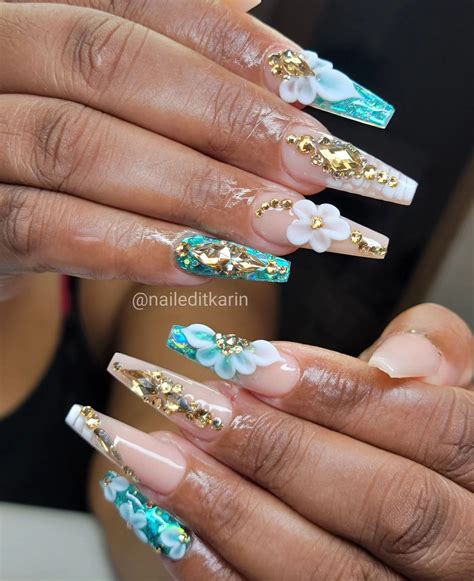 Coffin Glitter Nails: 30+ Pretty Design Ideas to Try - Nail Designs Daily