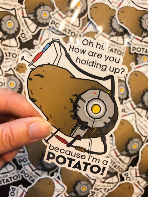 Potato Battery GLaDOS Portal 2 Sticker | Etsy