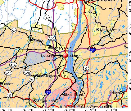 Newburgh Ny Zip Code Map | Time Zones Map